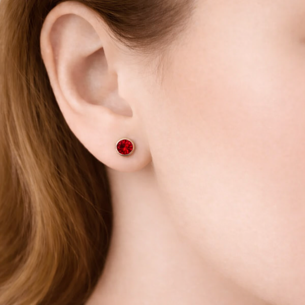 Ruby Earrings Amayeta