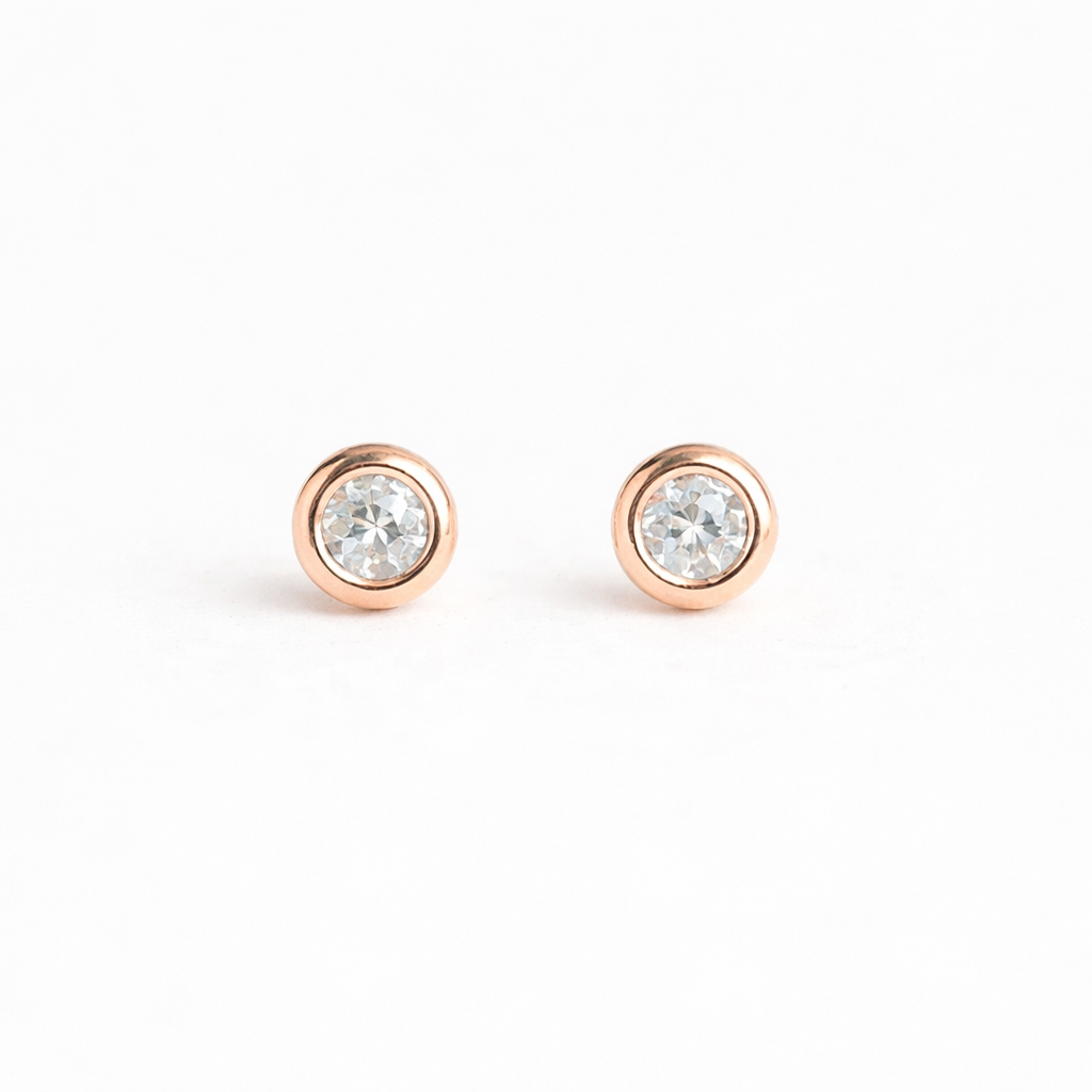 White Topaz Earrings Carina