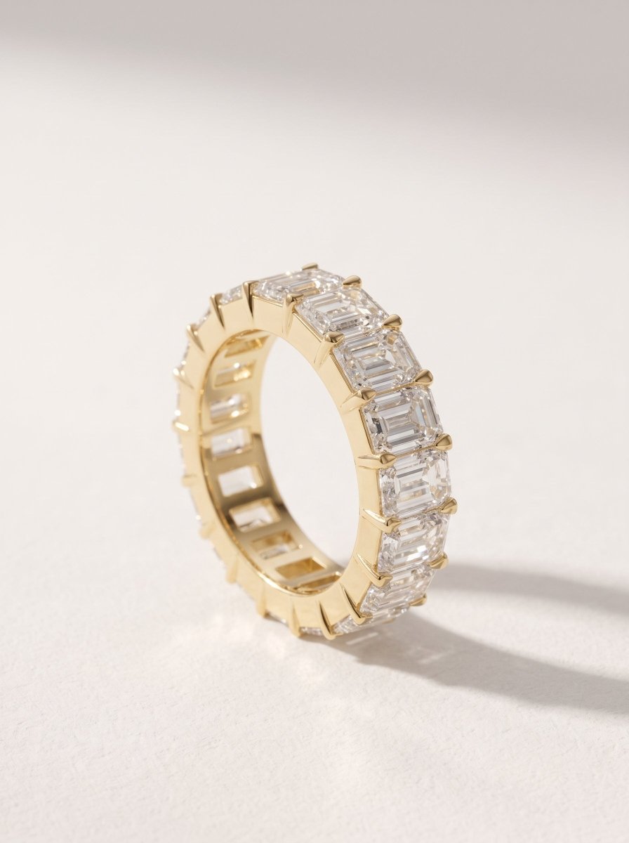 Emerald Cut Lab Diamond Eternity Band - SOVATS