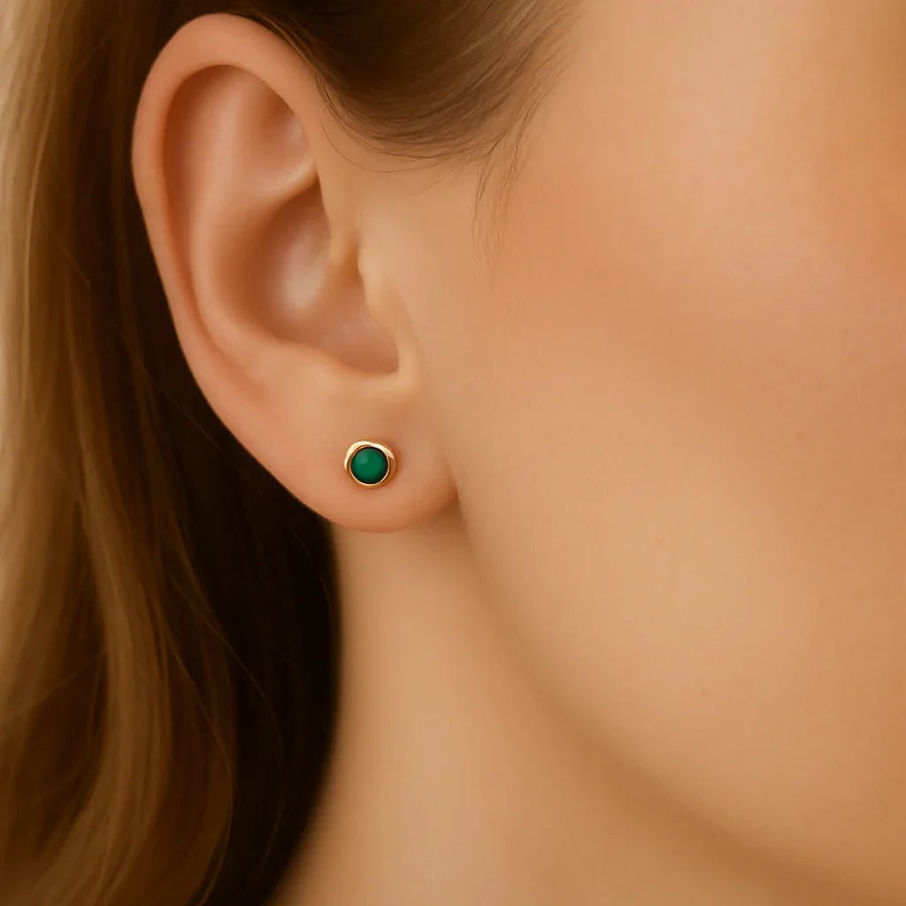 Emerald Earrings Carina - SOVATS