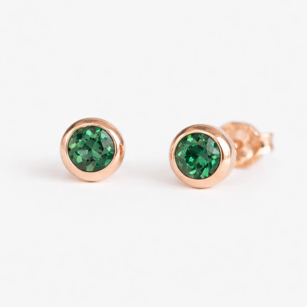 Emerald Gold Earrings Amayeta - SOVATS