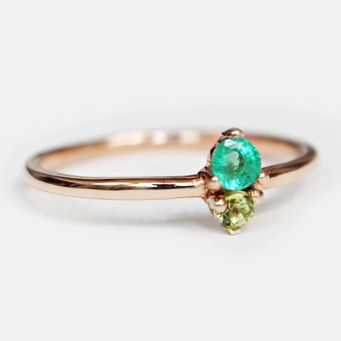 Emerald Peridot Ring Harmonie - SOVATS