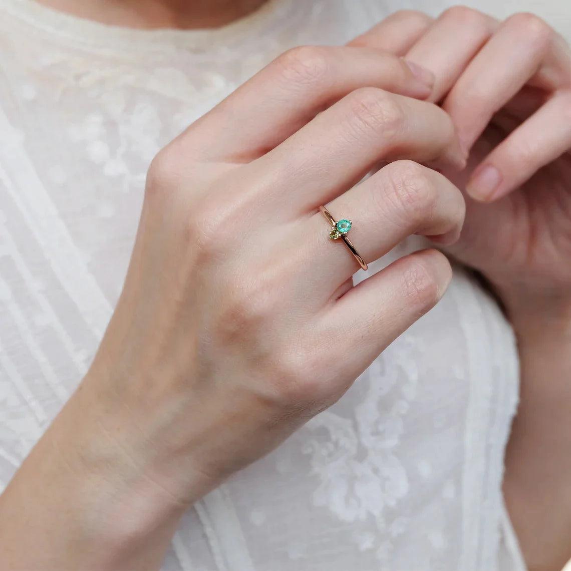 Emerald Peridot Ring Harmonie - SOVATS