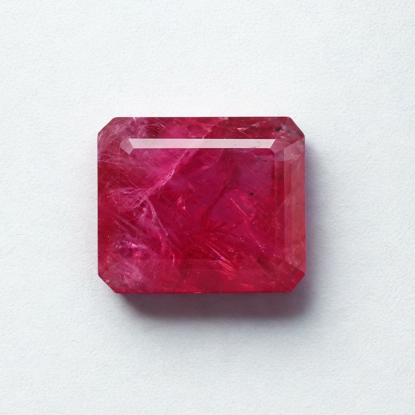 Certified Untreated Octagon Cut Ruby
