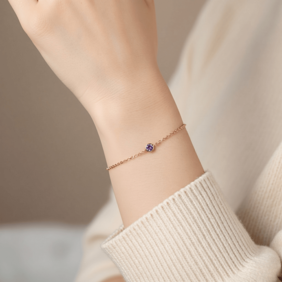 February's Birthstone Bracelet Melora - SOVATS