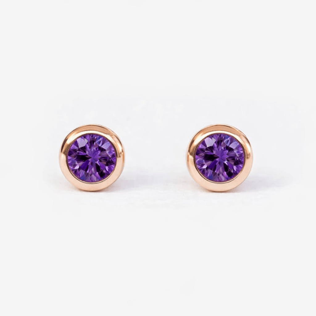 February's Birthstone Earrings Edda - SOVATS