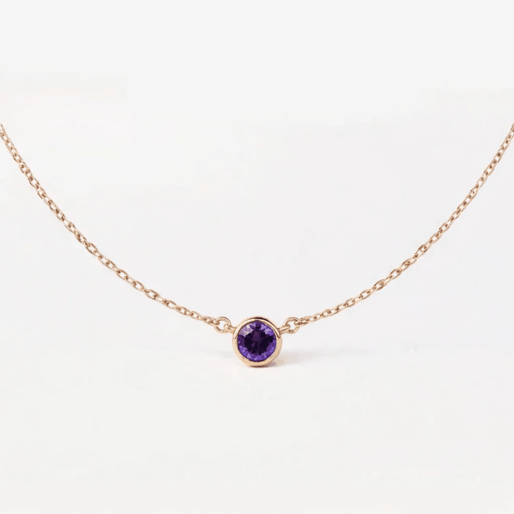 February's Birthstone Necklace Eldora - SOVATS
