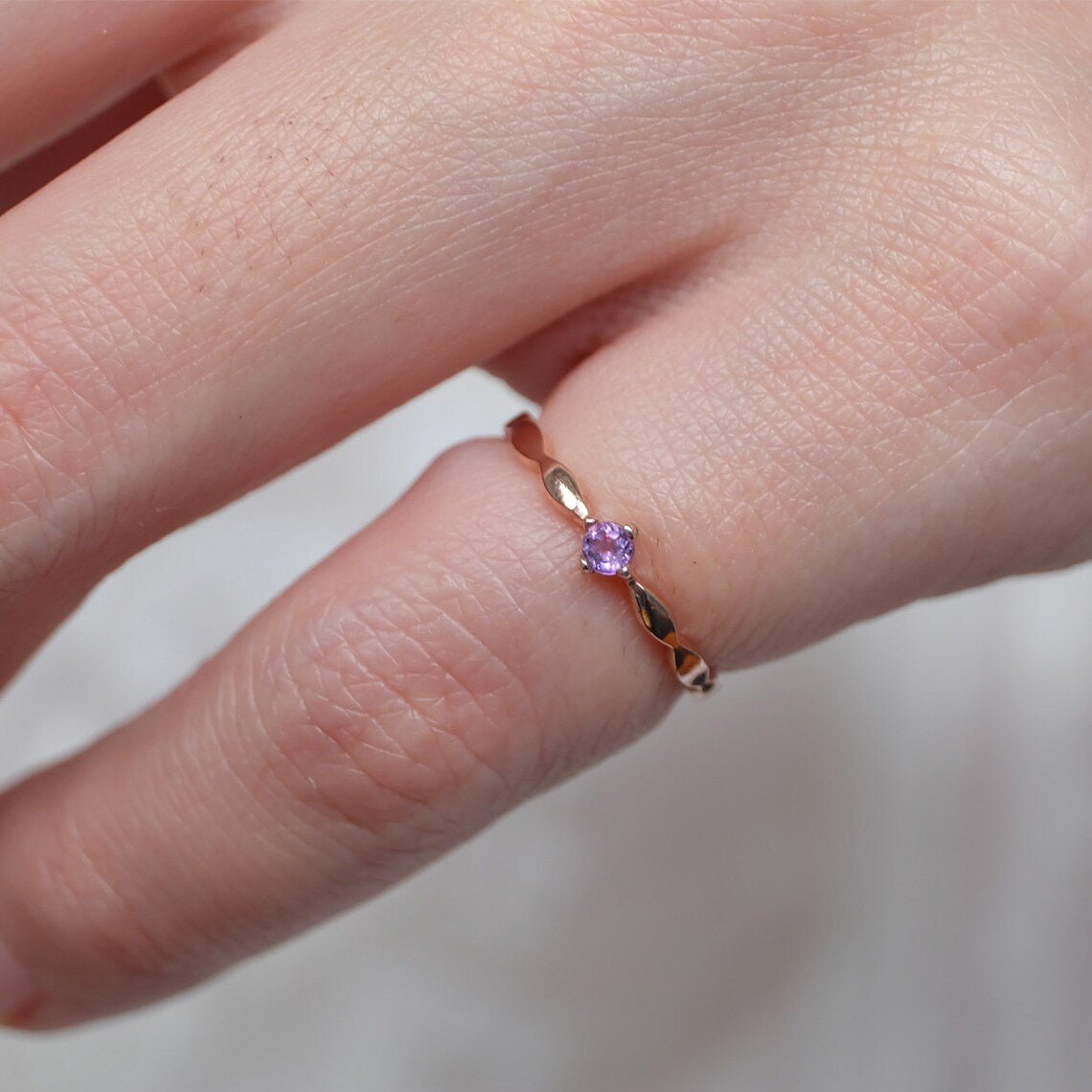 February's Birthstone Ring Amelia - SOVATS