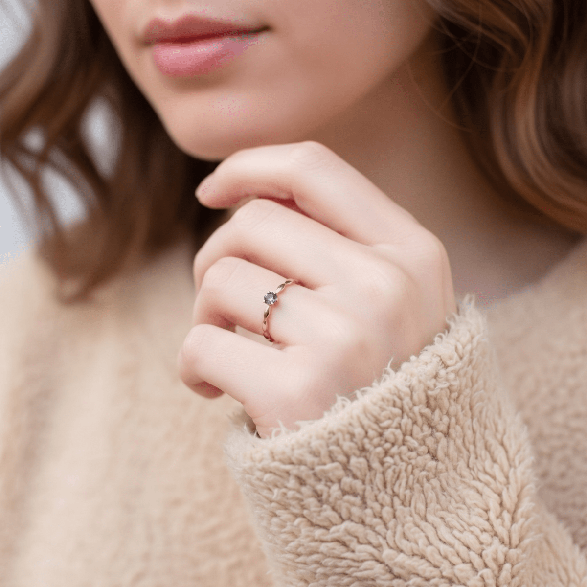 February's Birthstone Ring Amelia - SOVATS
