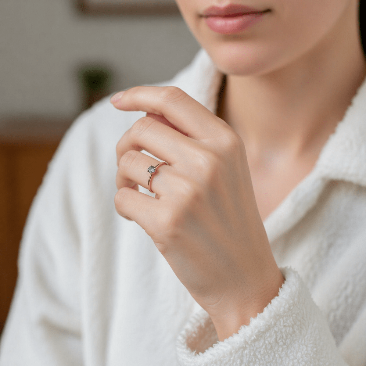 February's Birthstone Ring Asal - SOVATS