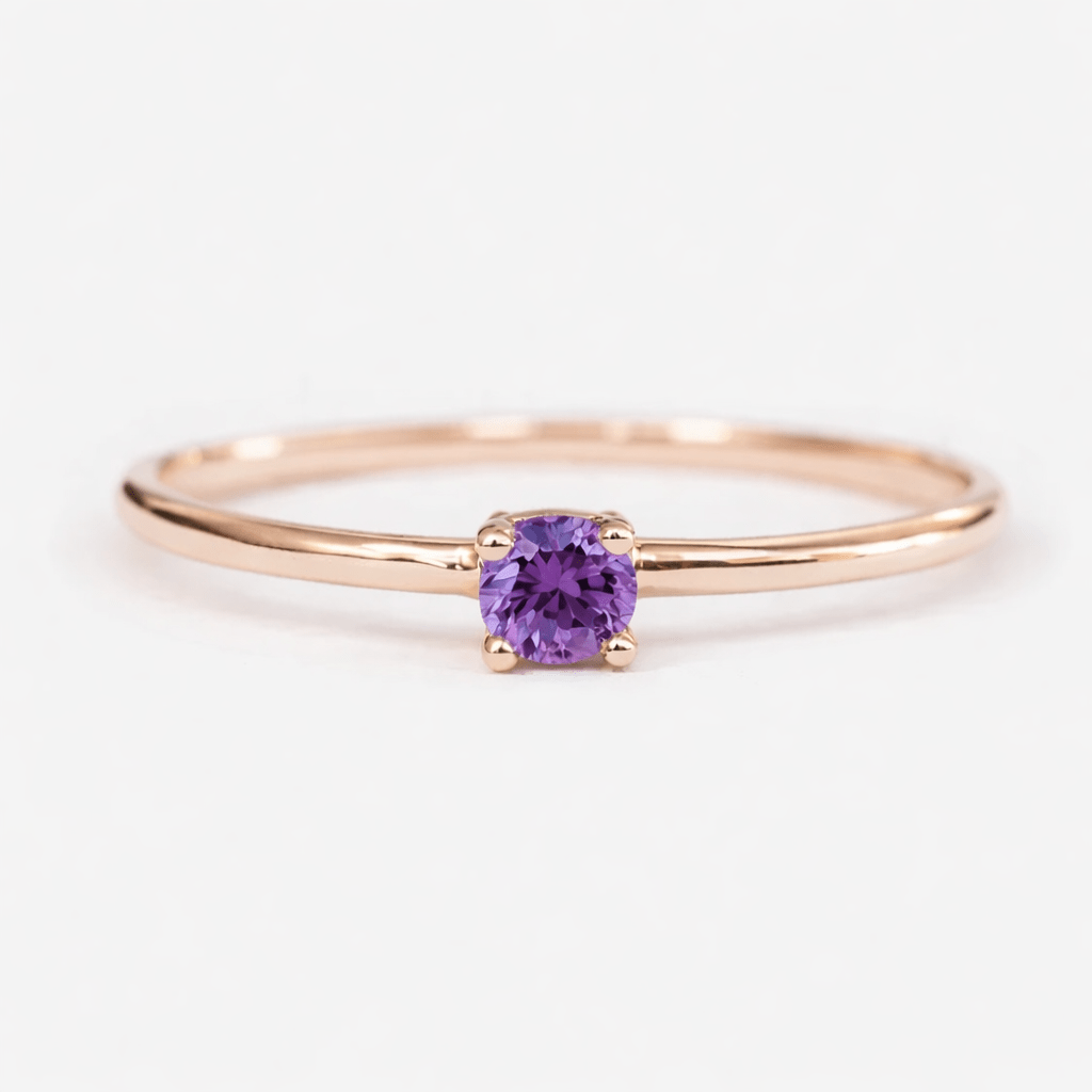 February's Birthstone Ring Asal - SOVATS