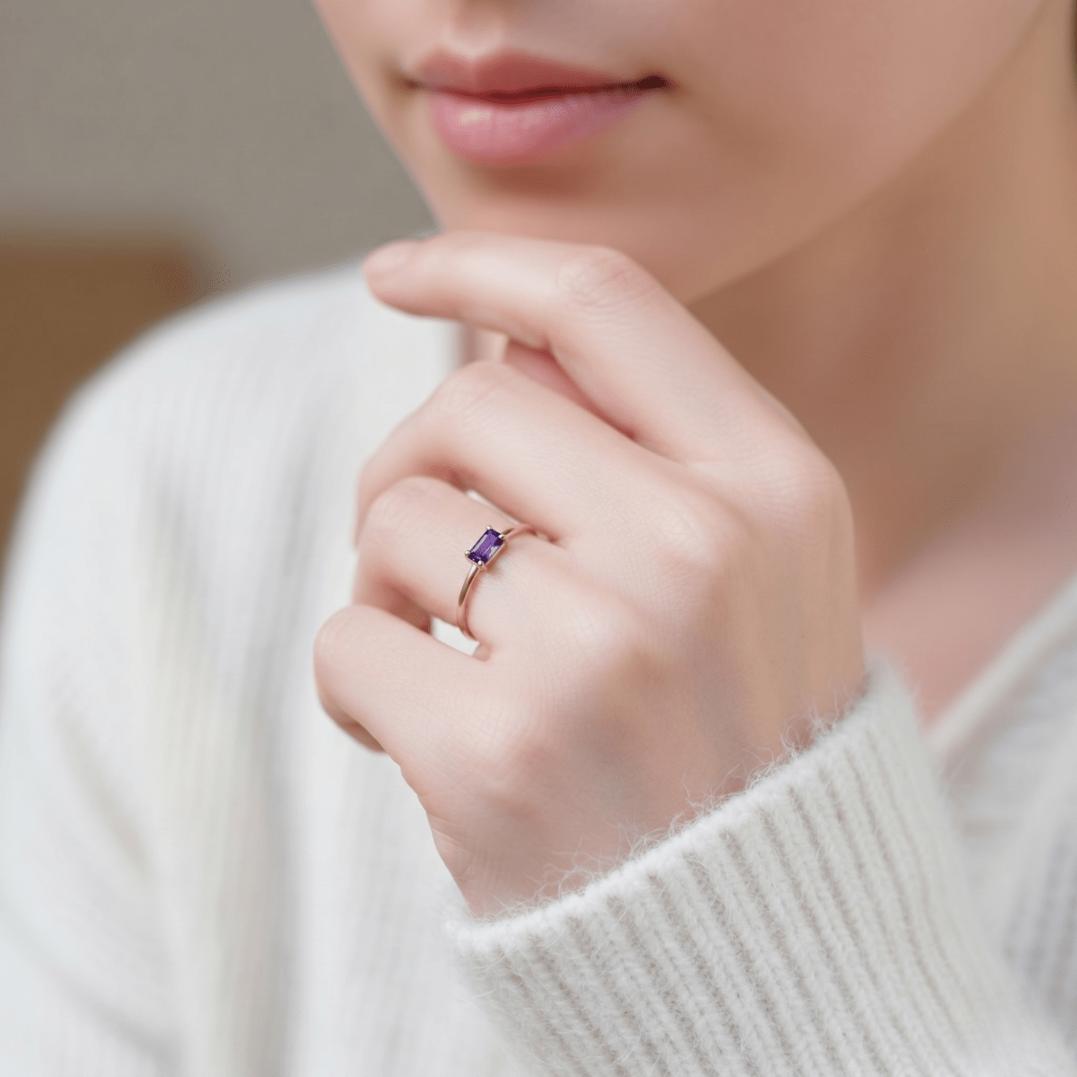 February's Birthstone Ring Luana - SOVATS