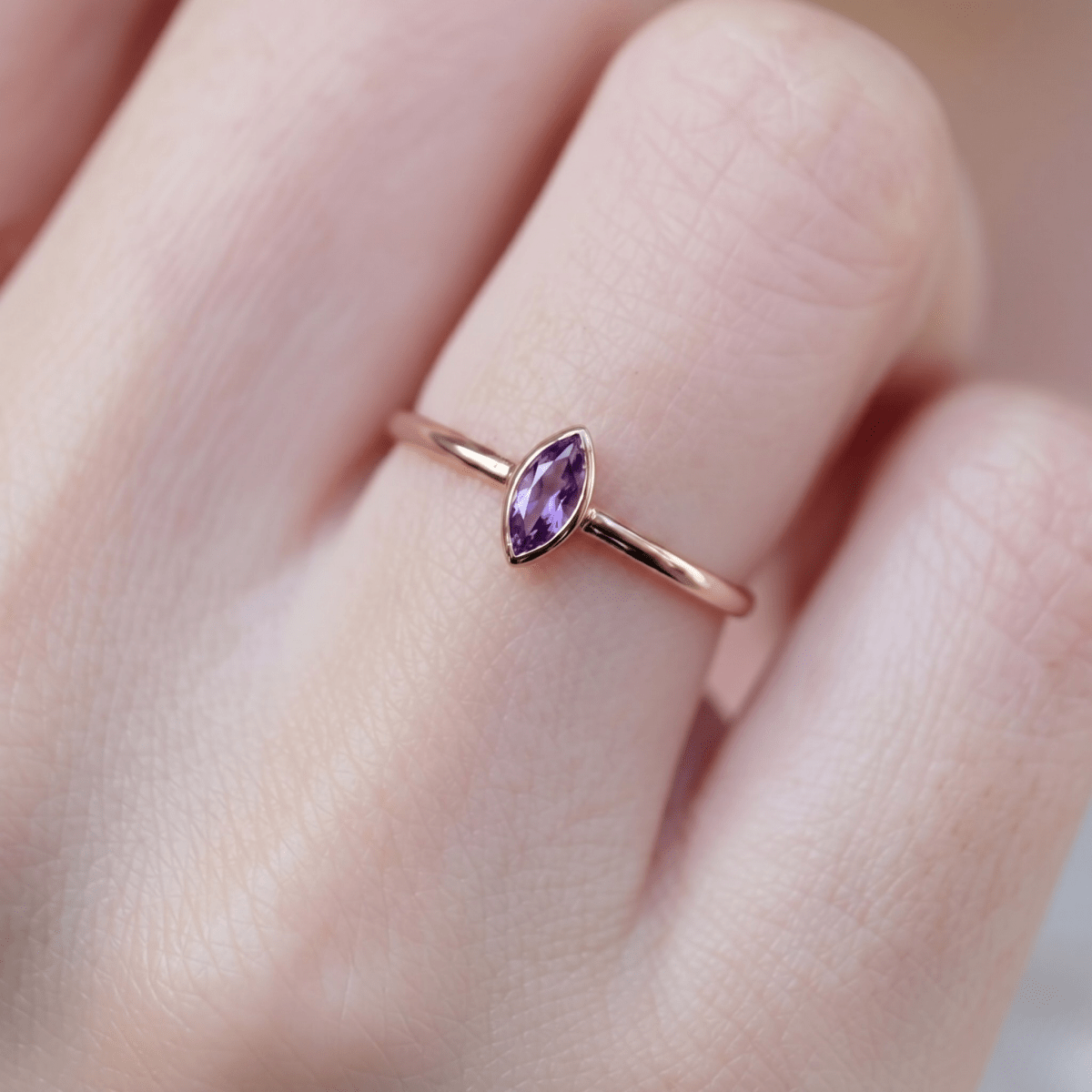 February's Birthstone Ring Nerissa - SOVATS