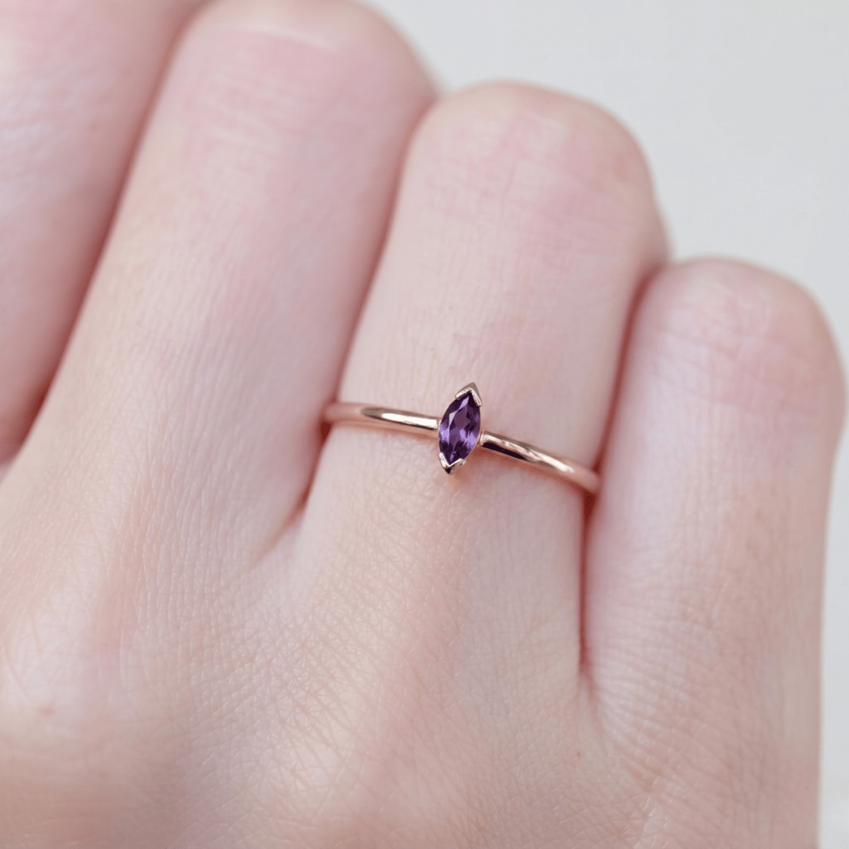 February's Birthstone Ring Sana - SOVATS