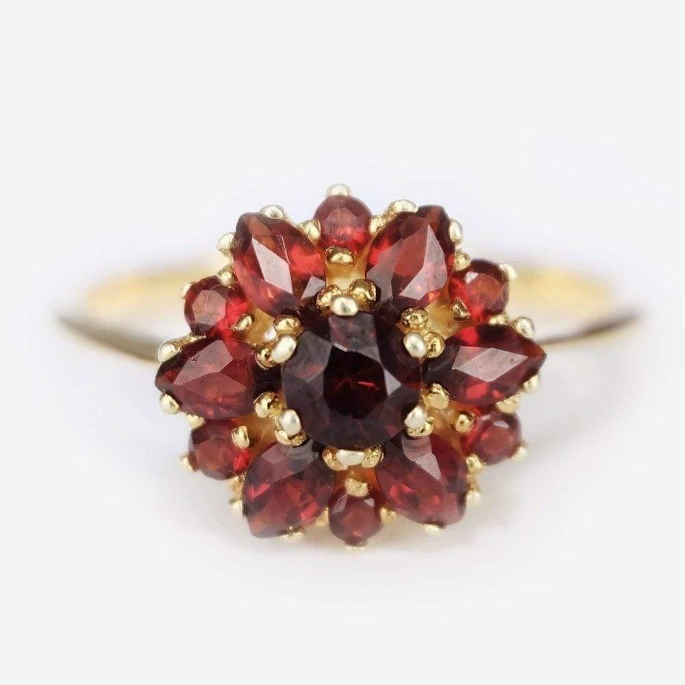 Garnet Cluster Ring Aasmaa - SOVATS