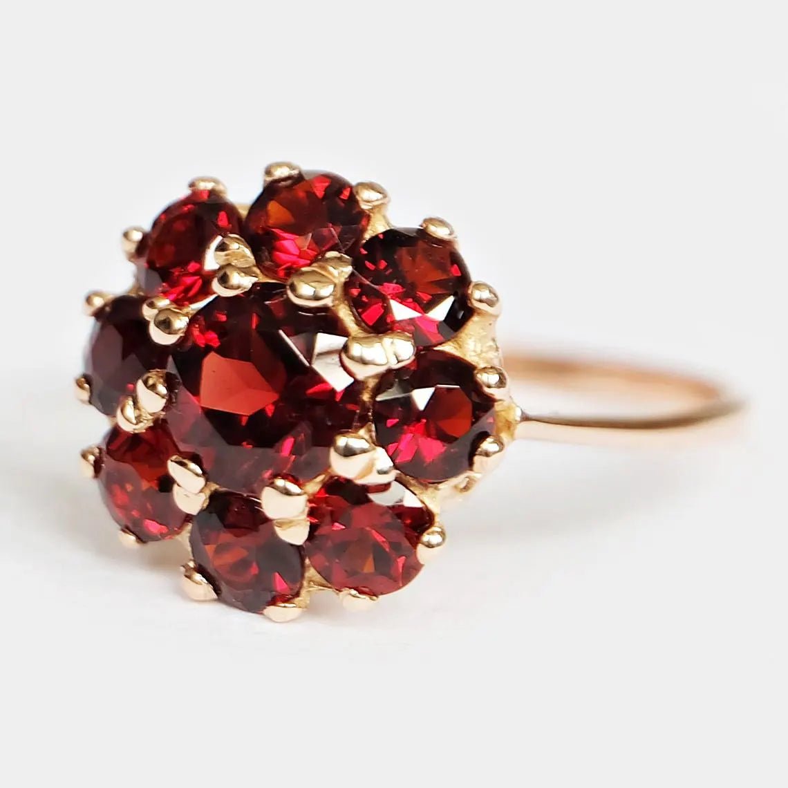 Garnet Cluster Ring Greta - SOVATS