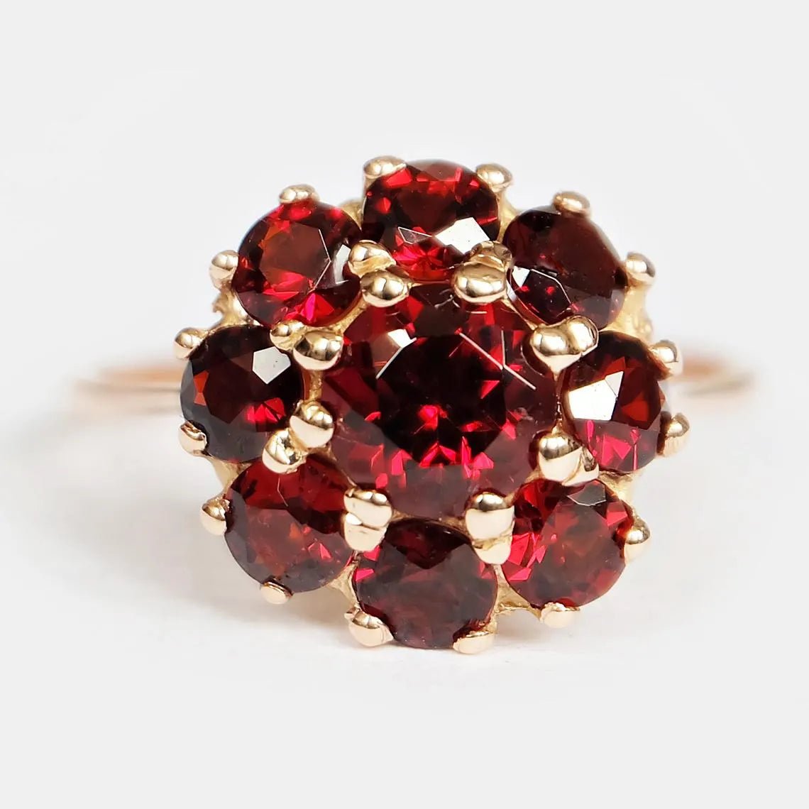 Garnet Cluster Ring Greta - SOVATS