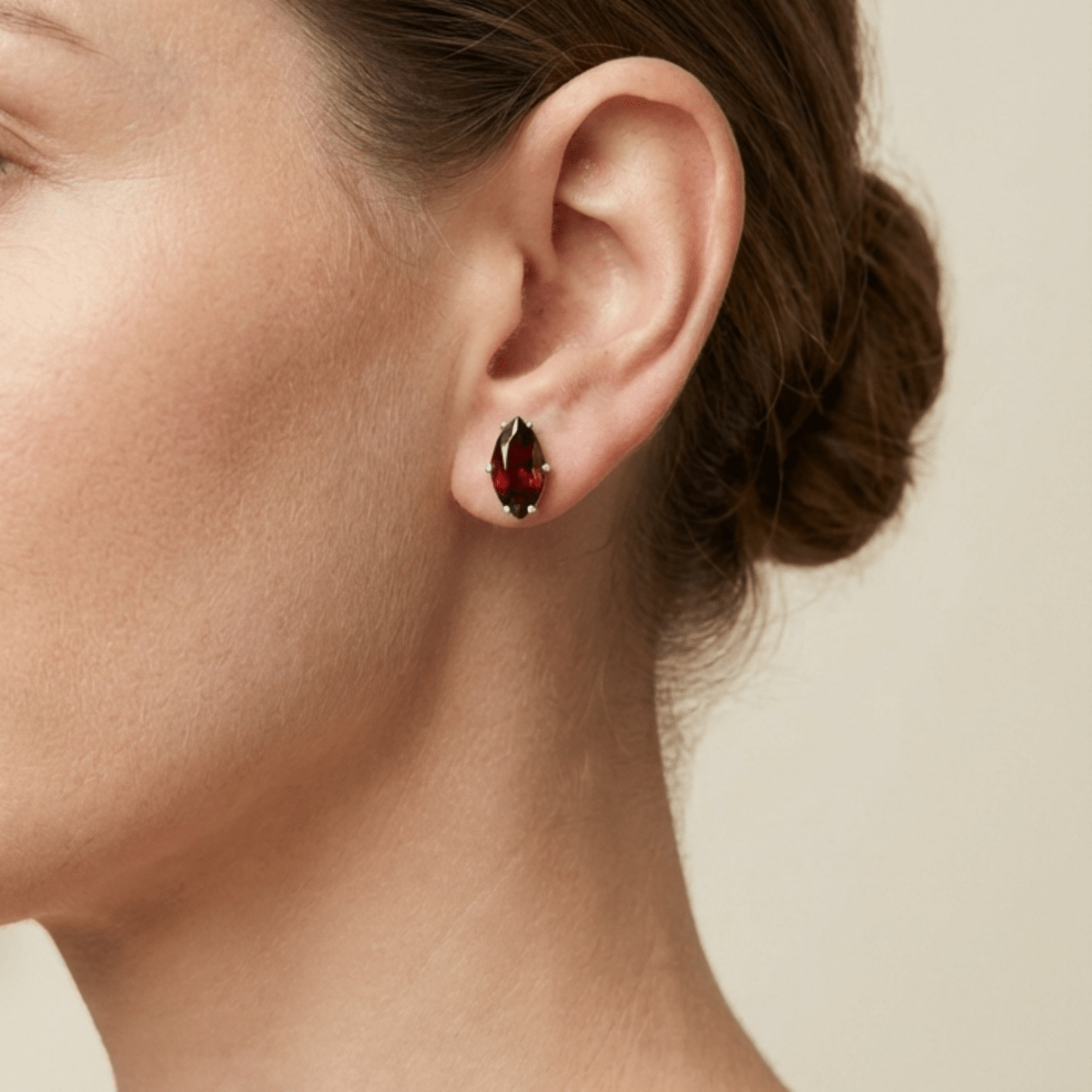 Garnet Earring Tania - SOVATS