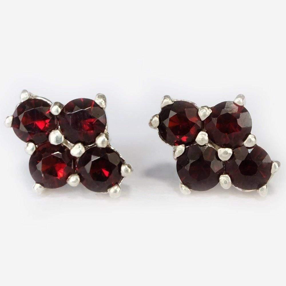 Garnet Earrings Afisa - SOVATS