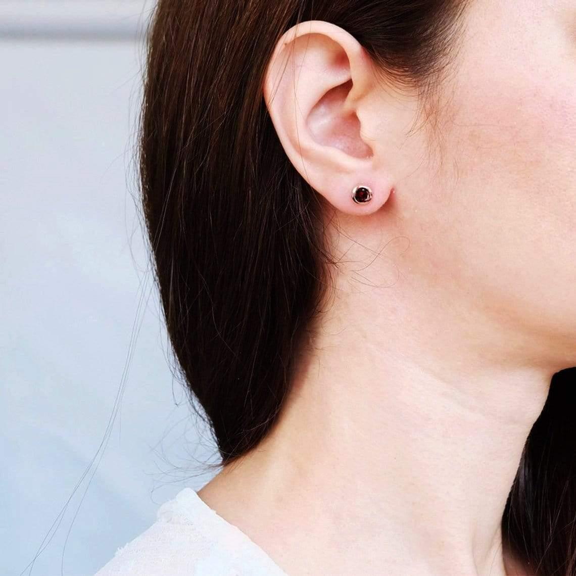 Garnet Earrings Amayeta - SOVATS