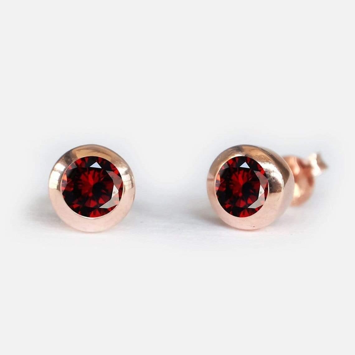 Garnet Earrings Amayeta - SOVATS