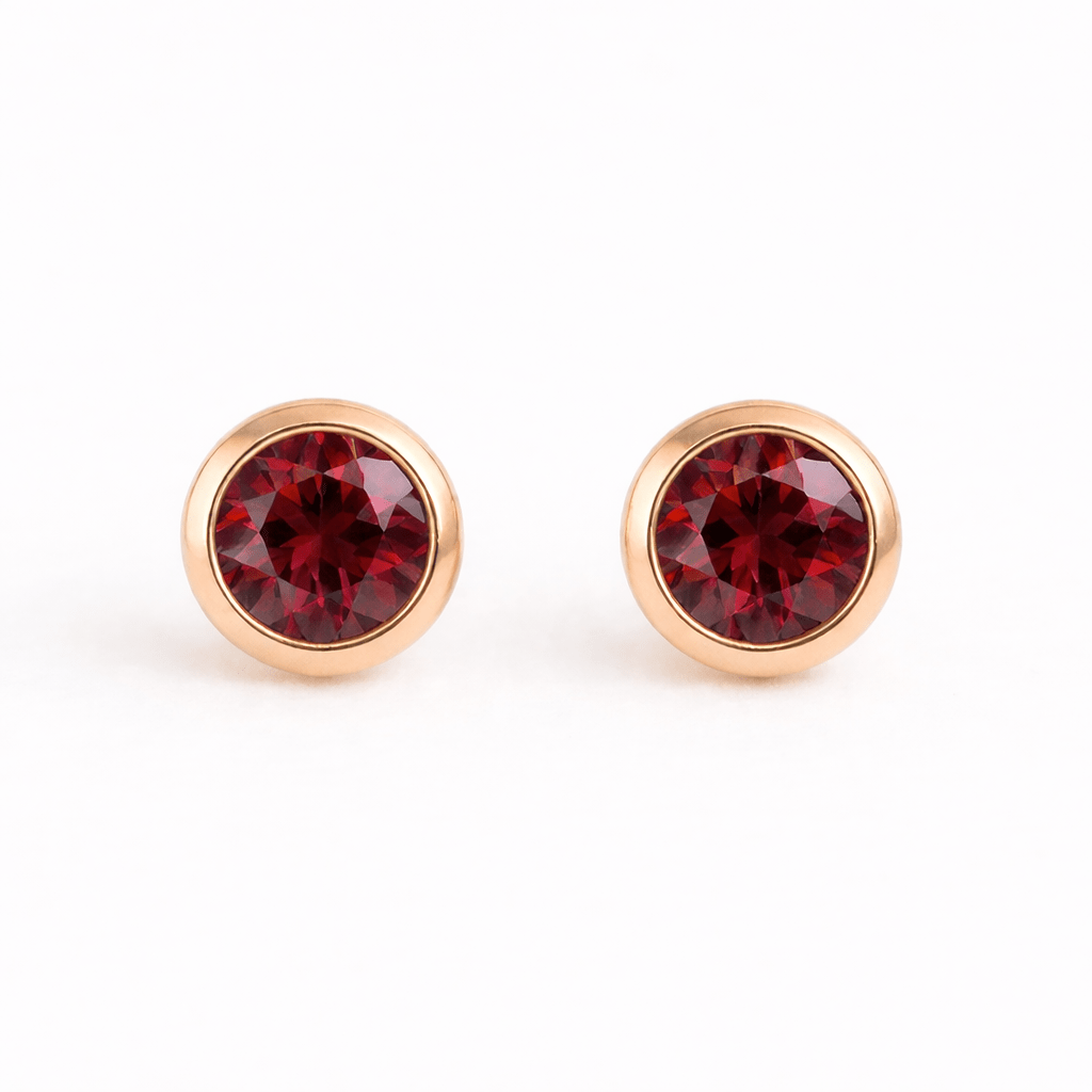 Garnet Earrings Amayeta - SOVATS