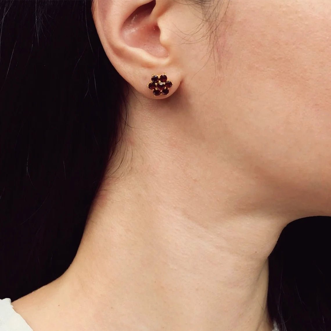 Garnet Earrings Aurea - SOVATS