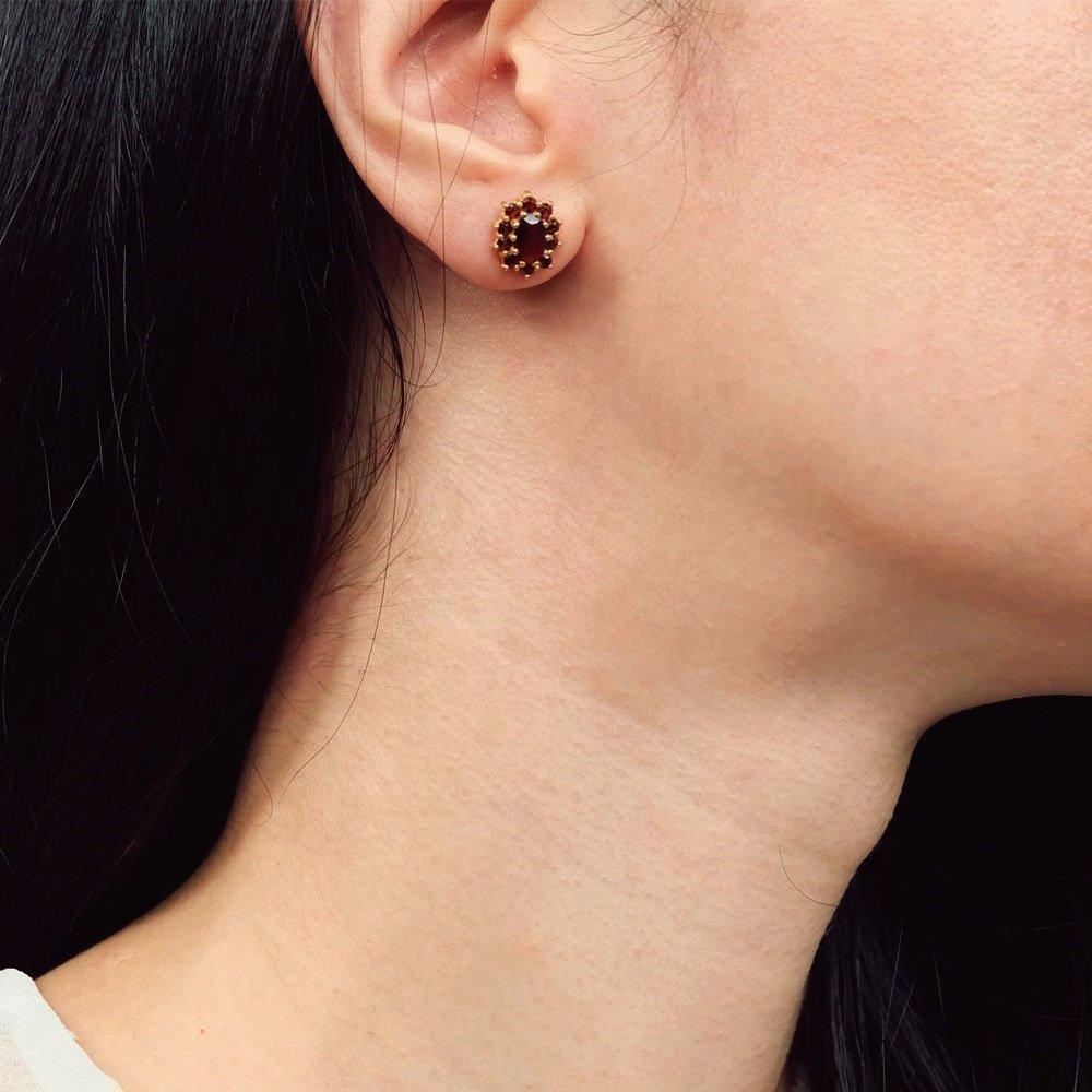 Garnet Earrings Belma - SOVATS