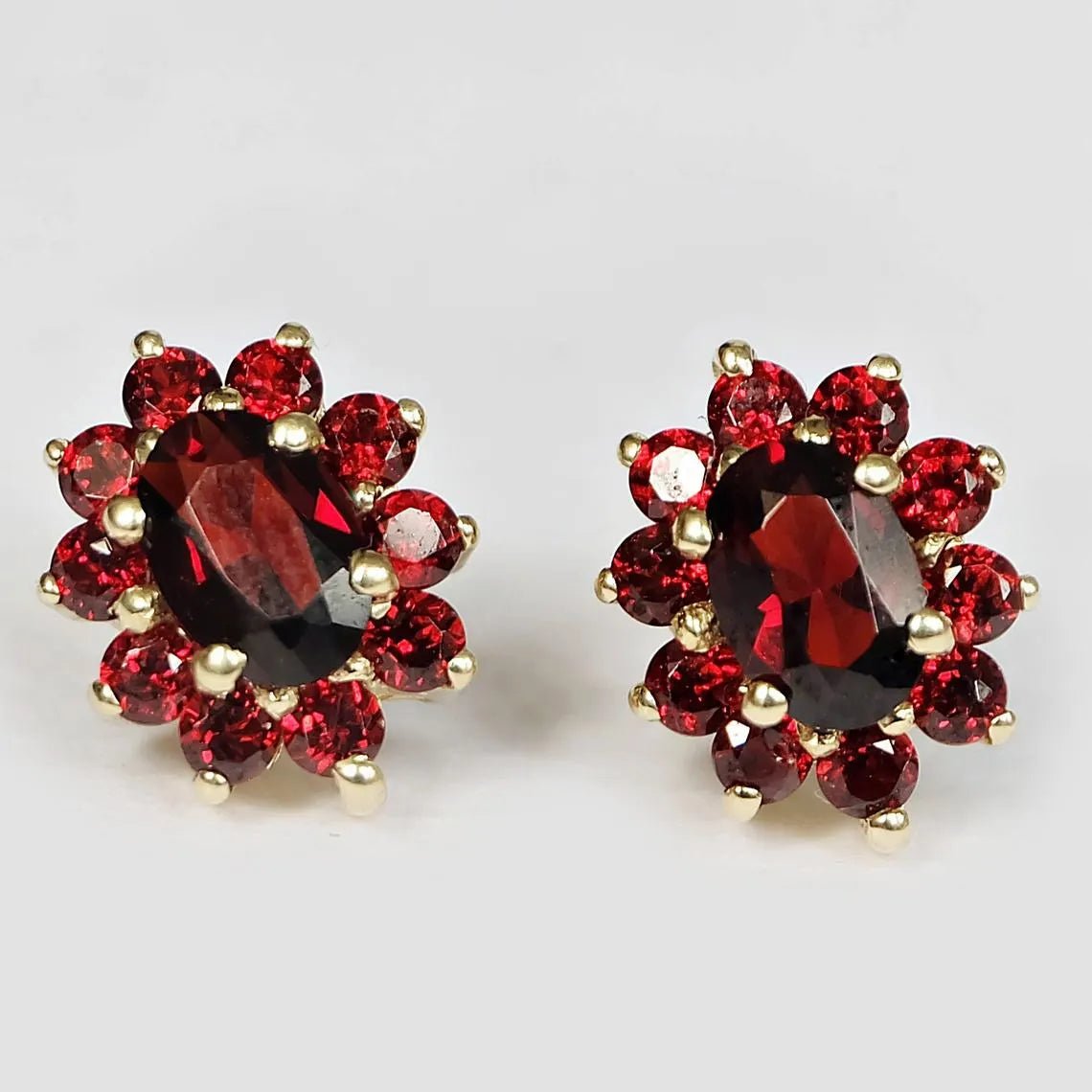 Garnet Earrings Belma - SOVATS