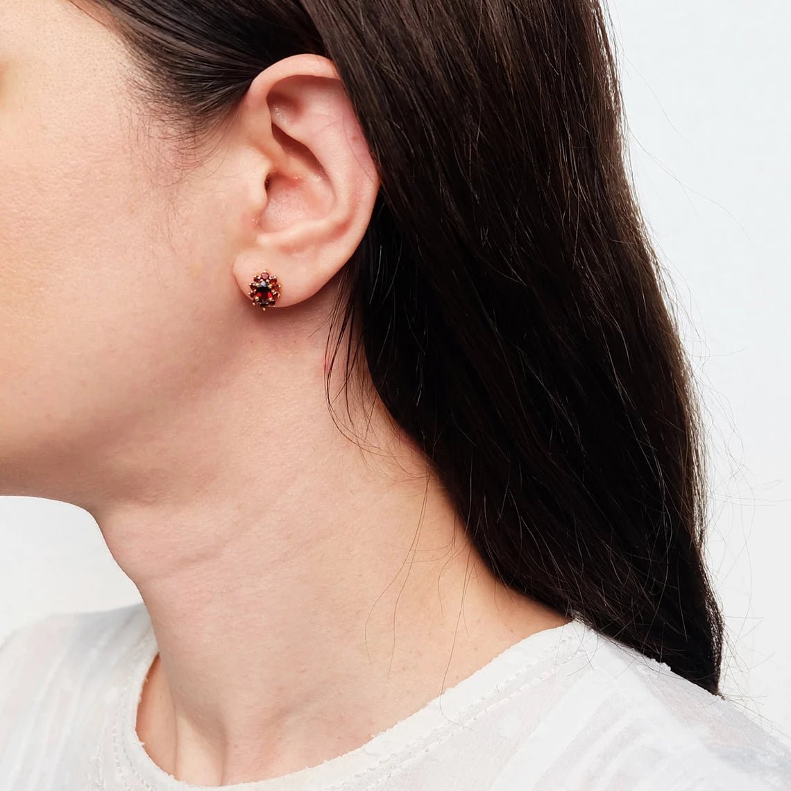 Garnet Earrings Belma - SOVATS