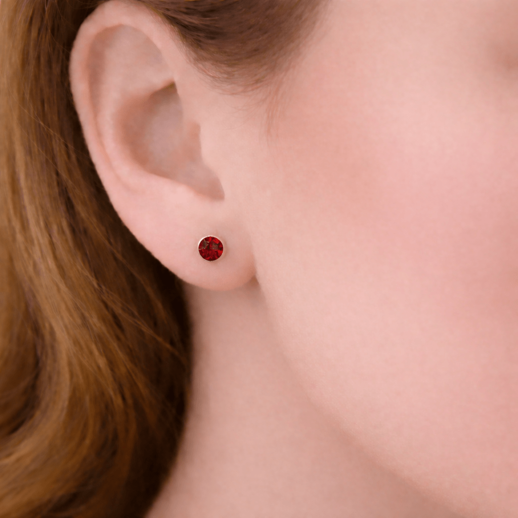 Garnet Earrings Edda - SOVATS