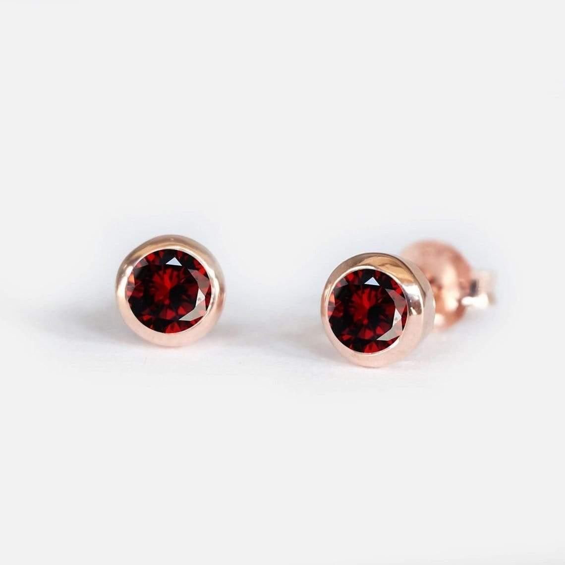 Garnet Earrings Edda - SOVATS