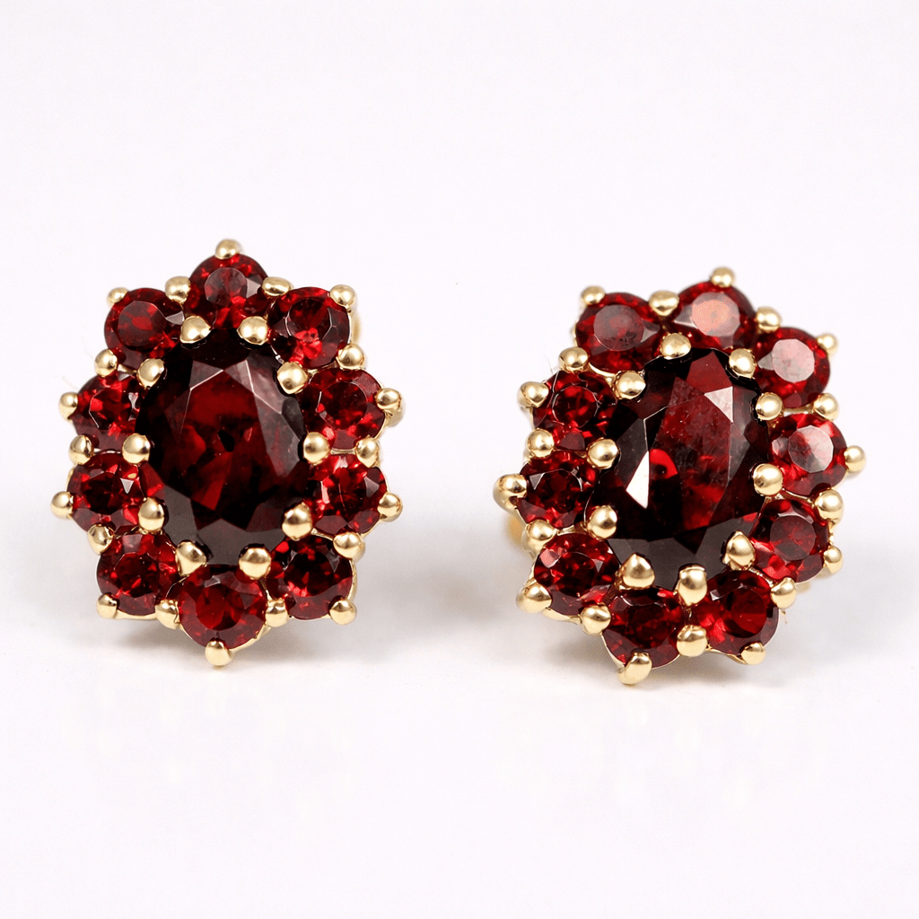 Garnet Earrings Fenna - SOVATS