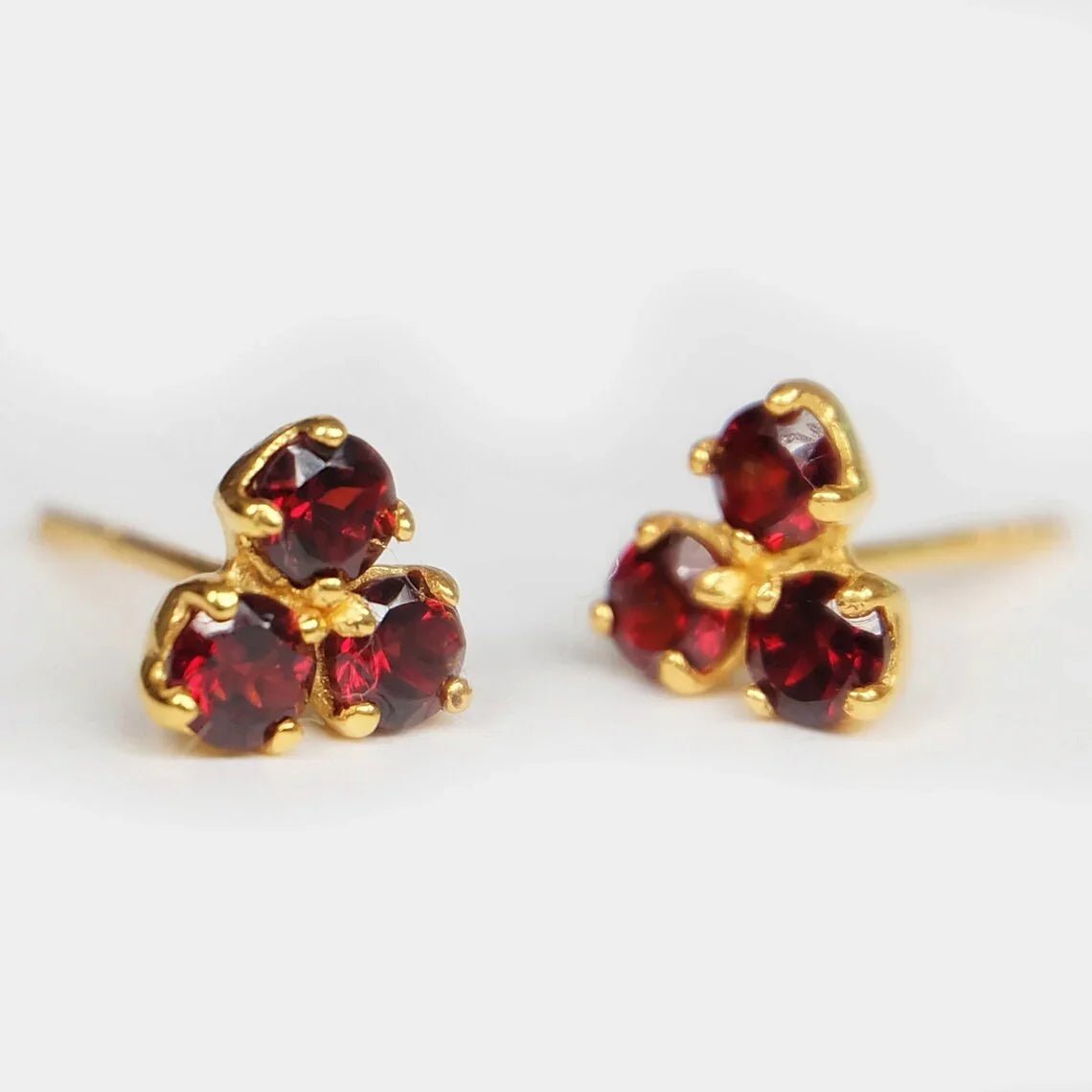 Garnet Earrings Izaro - SOVATS