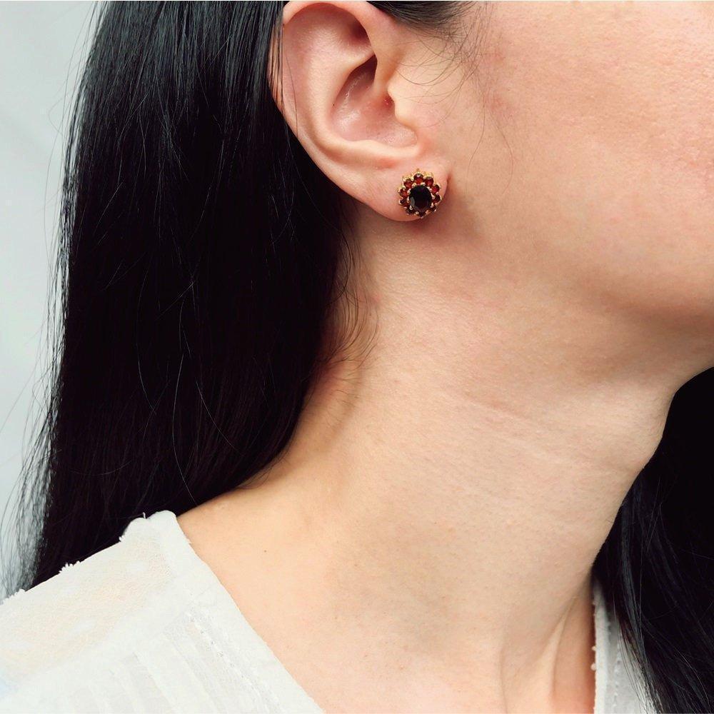 Garnet Earrings Karin - SOVATS