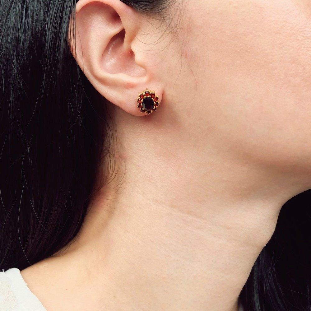 Garnet Earrings Karin - SOVATS