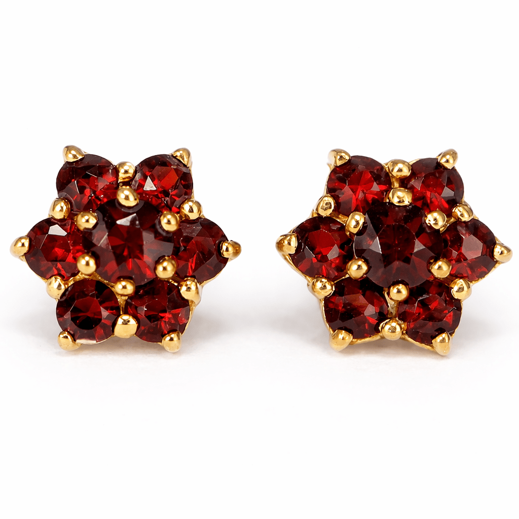 Garnet Earrings Milo - SOVATS