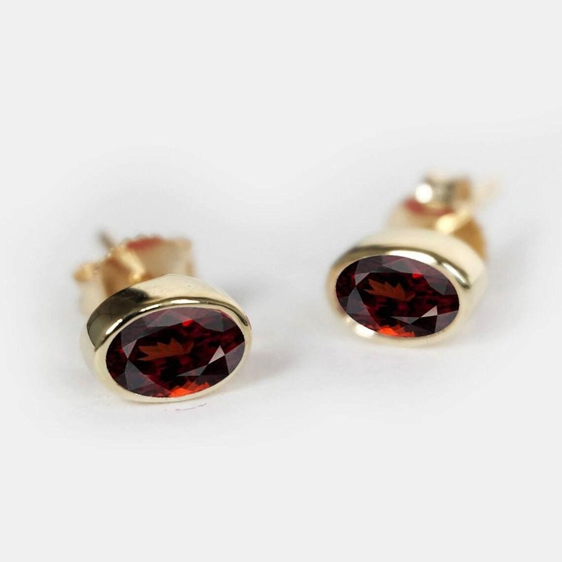 Garnet Earrings Nina - SOVATS