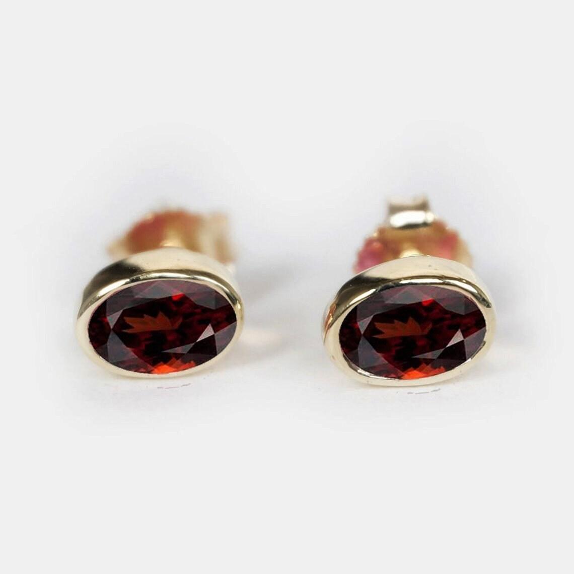 Garnet Earrings Nina - SOVATS