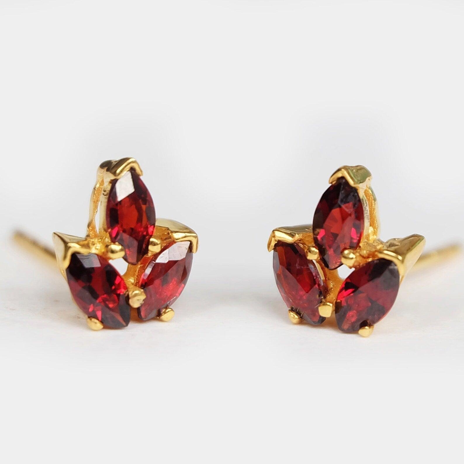 Garnet Earrings Sara - SOVATS
