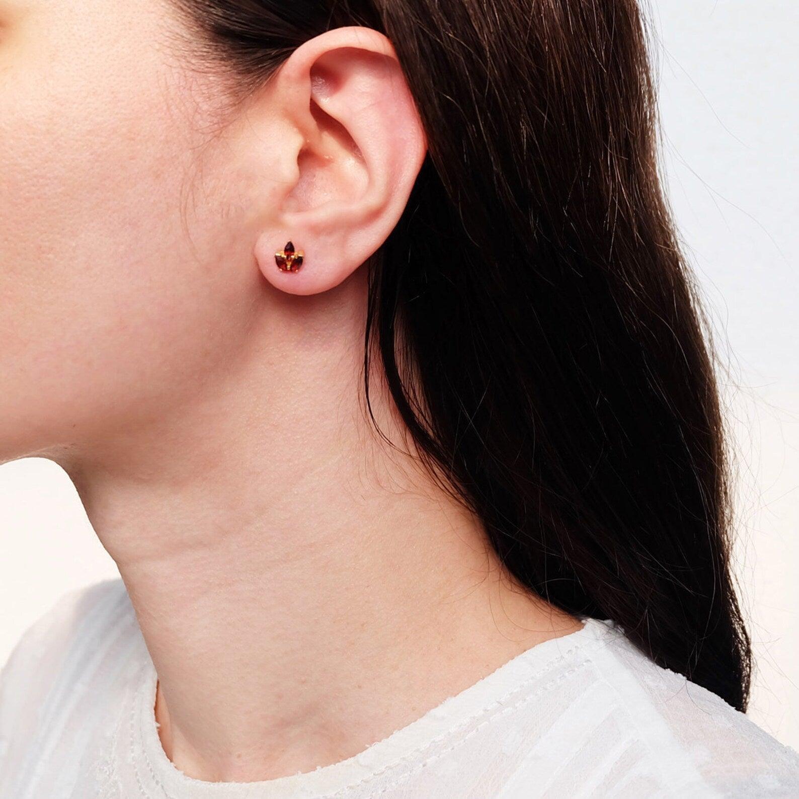 Garnet Earrings Sara - SOVATS