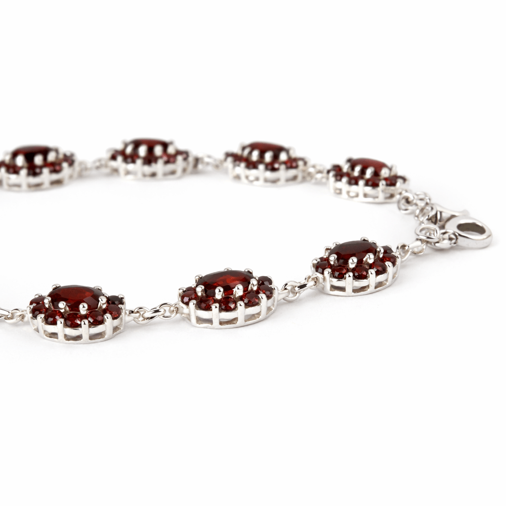 Garnet Gold Bracelet Gianna - SOVATS