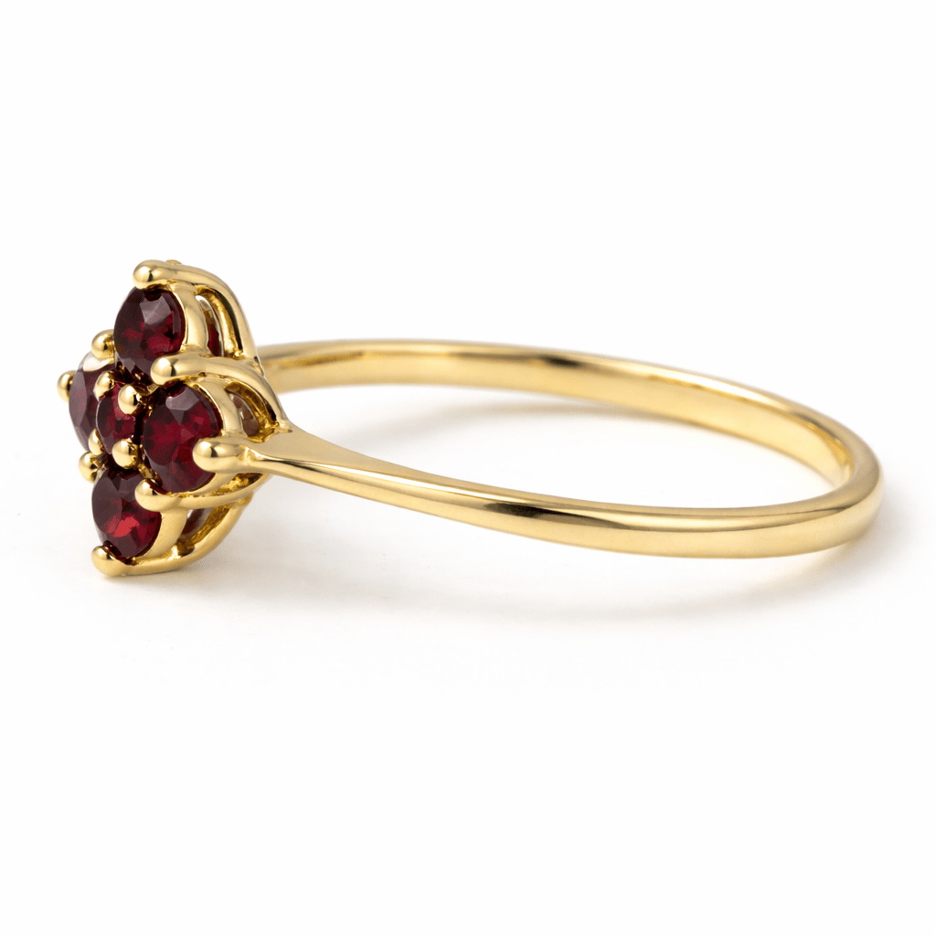 Garnet Gold Ring Citra - SOVATS