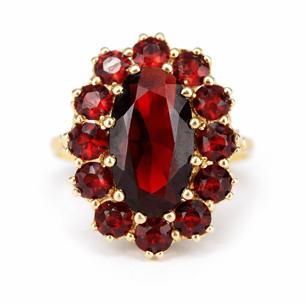Garnet Gold Ring Flannery - SOVATS