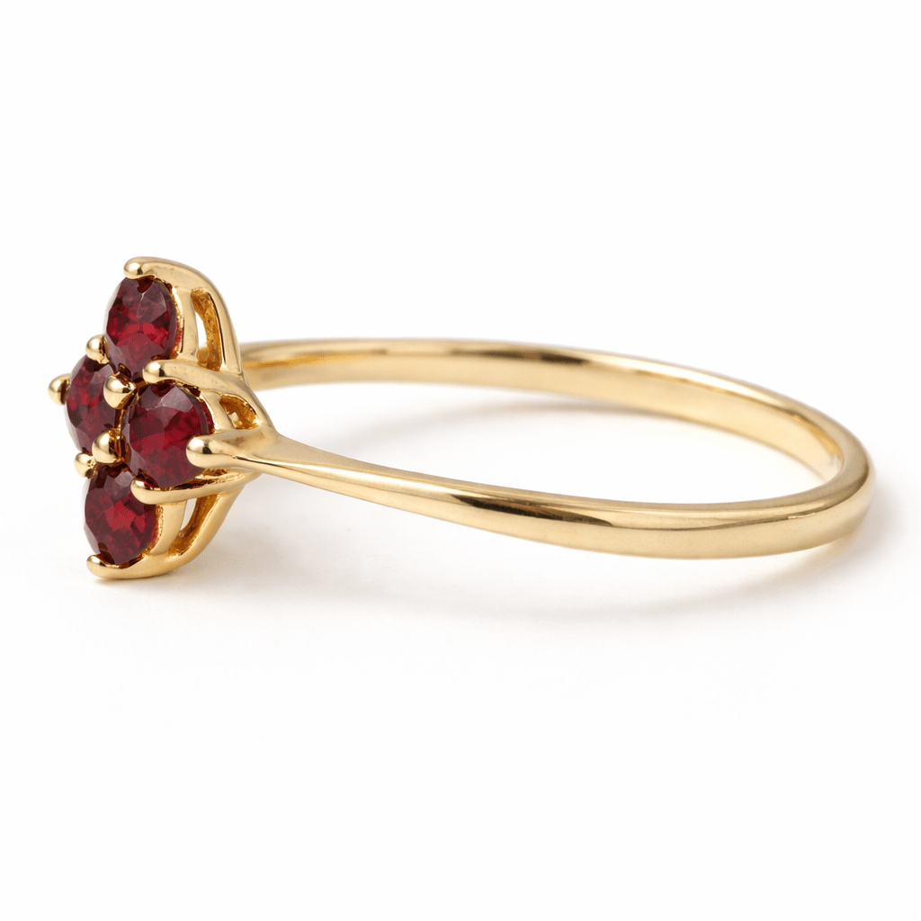 Garnet Gold Ring Jawhara - SOVATS