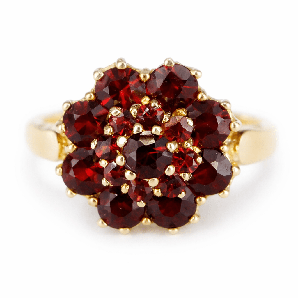 Garnet Gold Ring Meria - SOVATS
