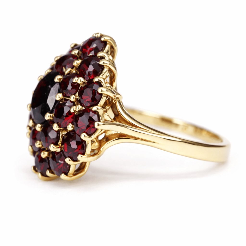 Garnet Gold Ring Tonja - SOVATS
