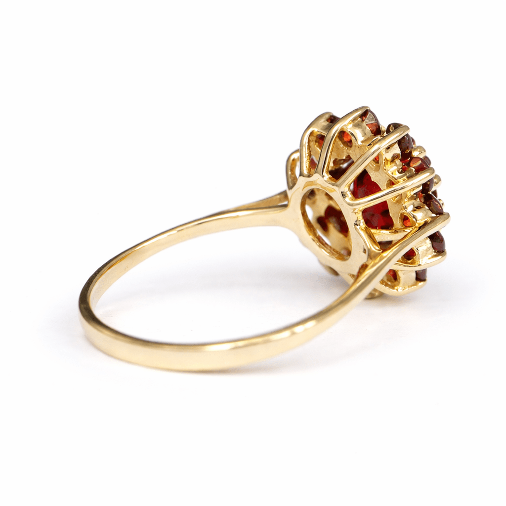 Garnet Gold Ring Vasilia - SOVATS