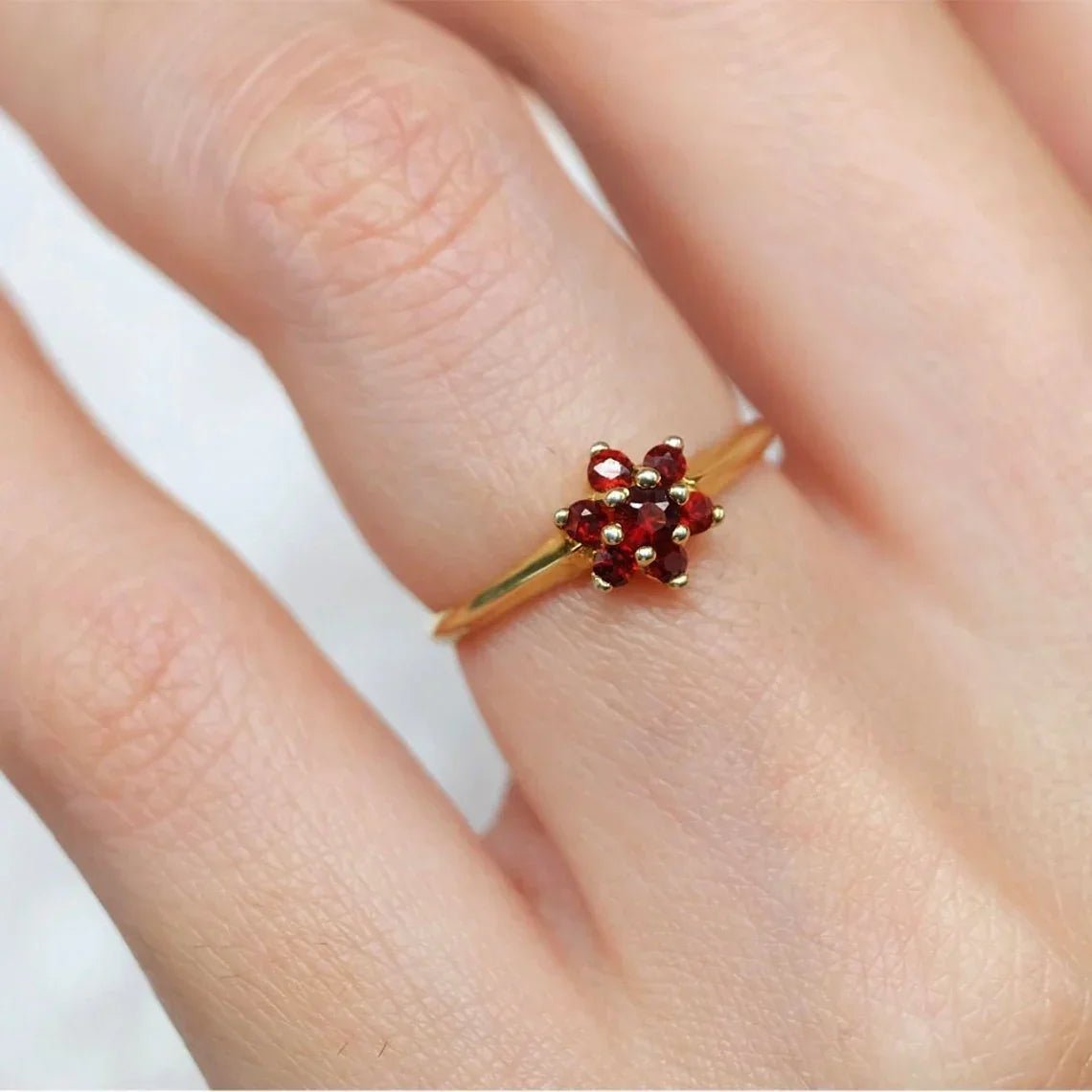 Garnet Ring Estin - SOVATS