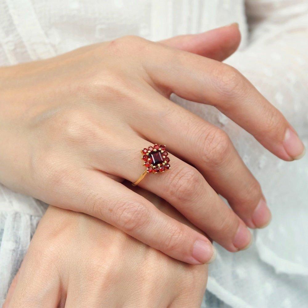 Garnet Ring Hajar - SOVATS
